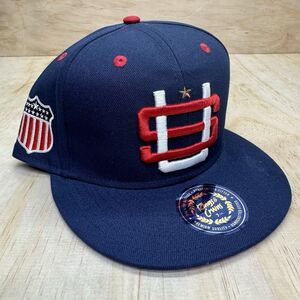NEW USA Rings Crwns United States Country Pride Fitted Cap Hat Blue sz 7 1/2